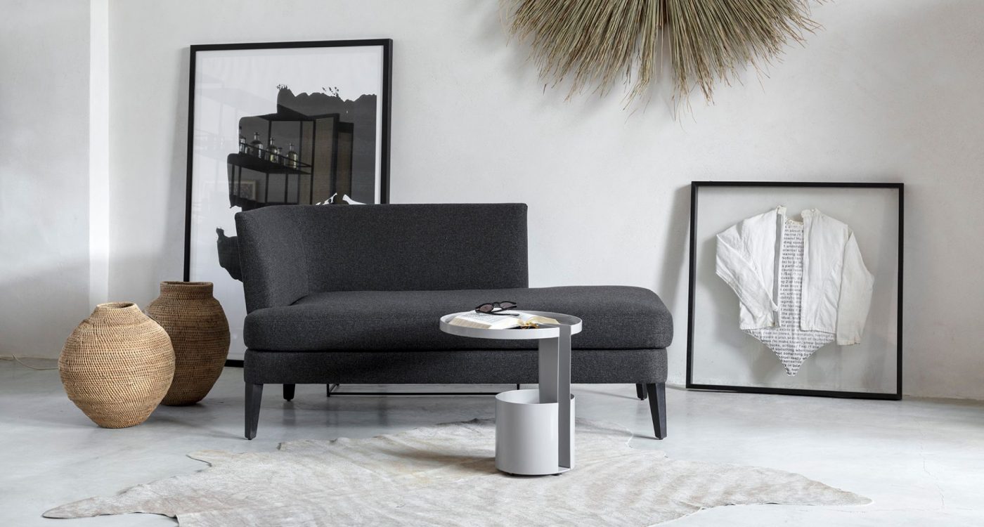 ספה מעוצבת בהתאמה אישית צבע שחור