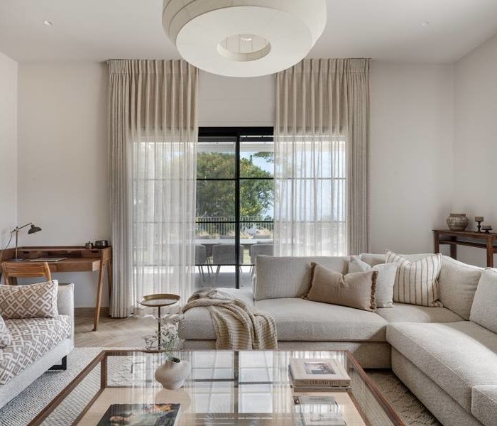 עיצוב סלון בוהו שיק