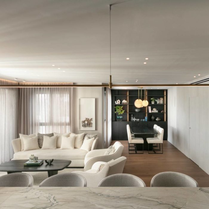 עיצוב סלון בוהו שיק