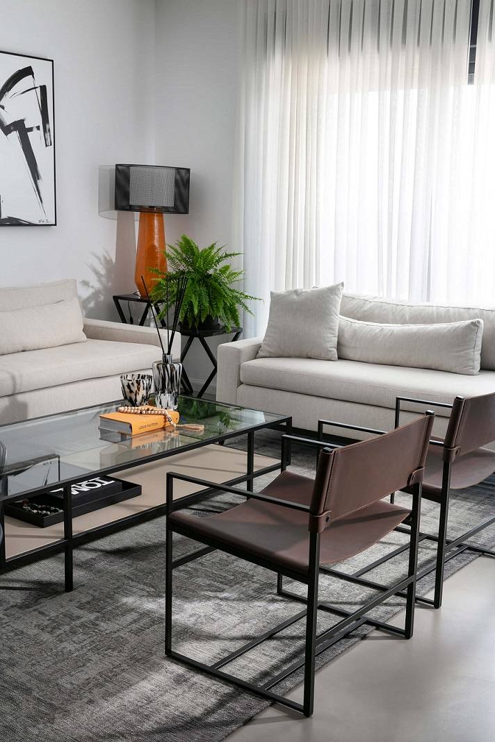 עיצוב סלון בוהו שיק