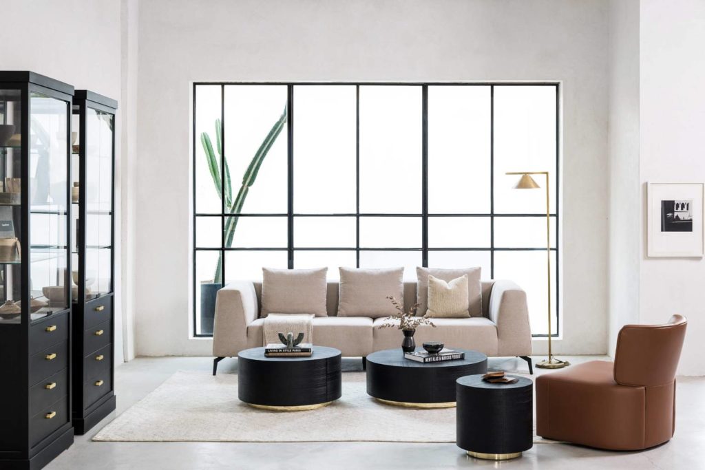 עיצוב סלון בוהו שיק